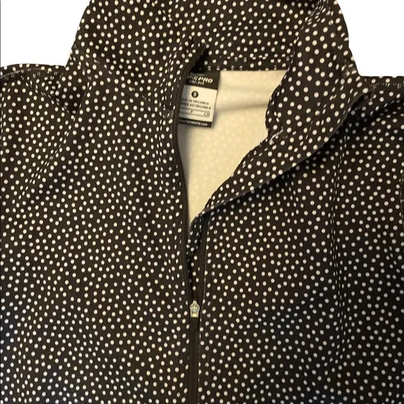 Nike Pro Half Zip Dry Fit Training Top. Black/White Dot Long Sleeved. Size S - Picture 5 of 9